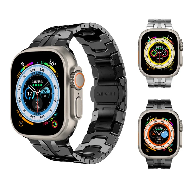 

Applicable to Apple Watch, iwatch1-7 SE new Iron Man series, stainless steel metal strap apple watch accessories