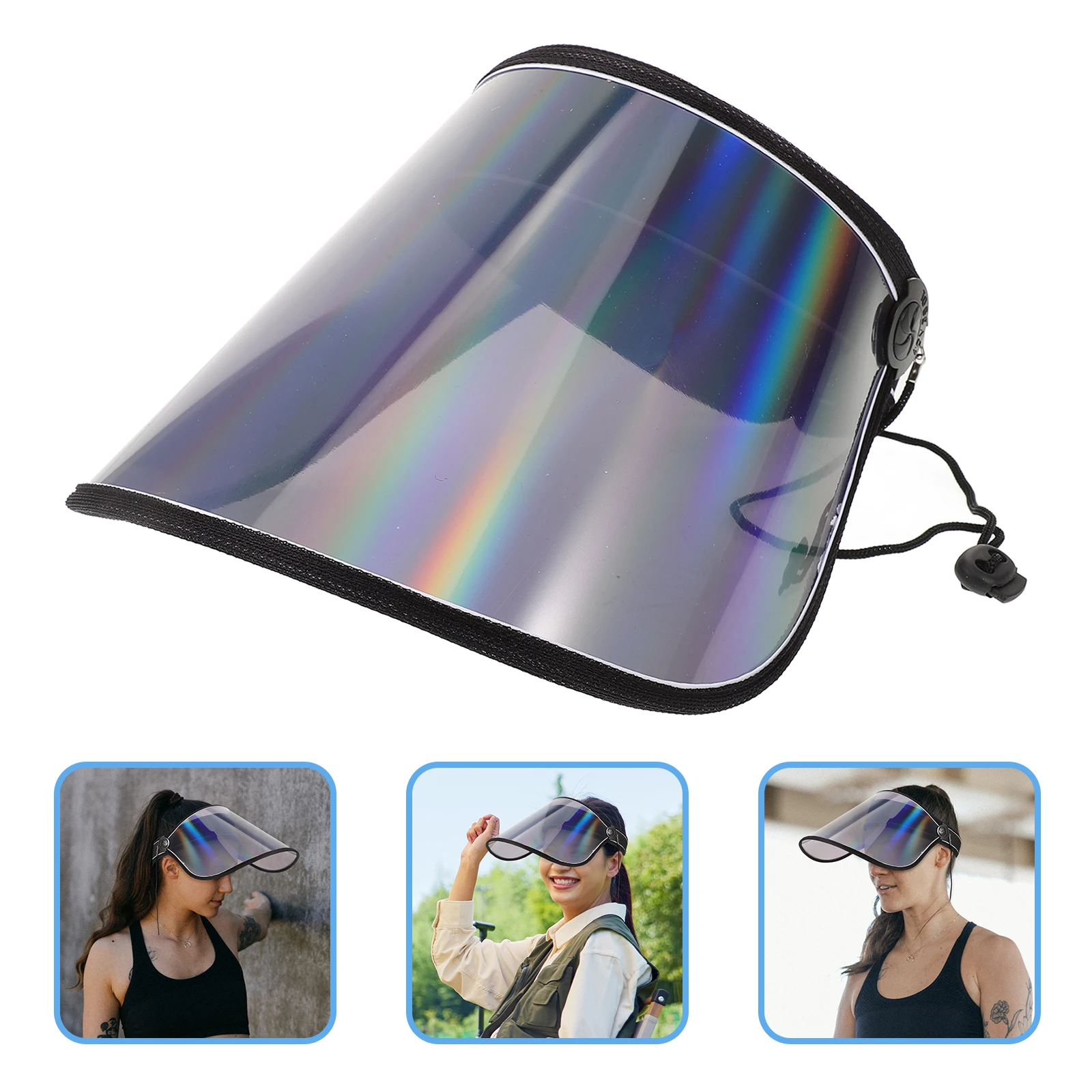 

PVC Anti-UV Sun Visors Summer Baseball Hat Sunshade Hat Adjustable Sports Sun Hat For Travel Exercises Visor Caps