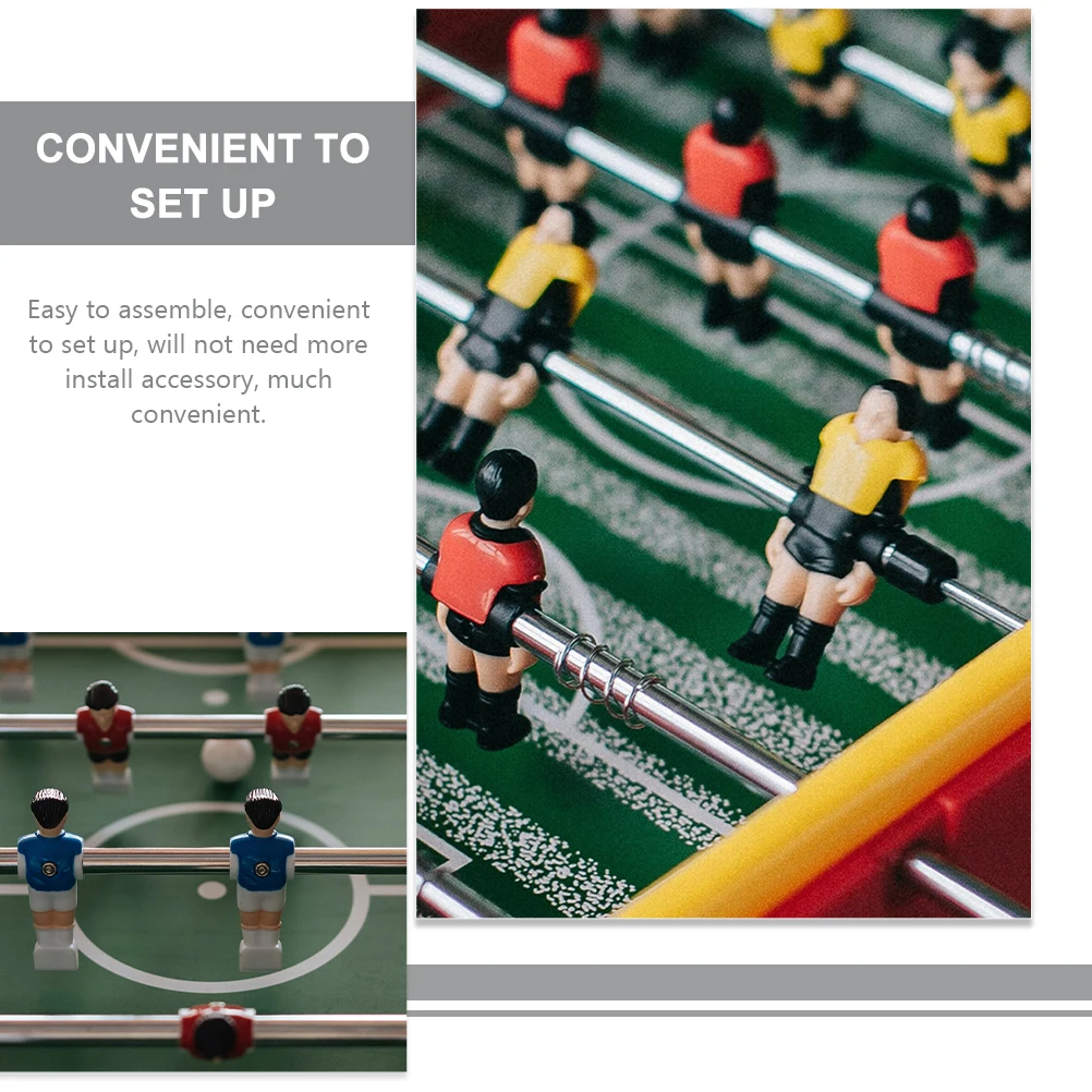 

2 Pcs Metal Rod Foosball Machine Table Accessories Iron Replacement Part Football Table Pole Team Sport