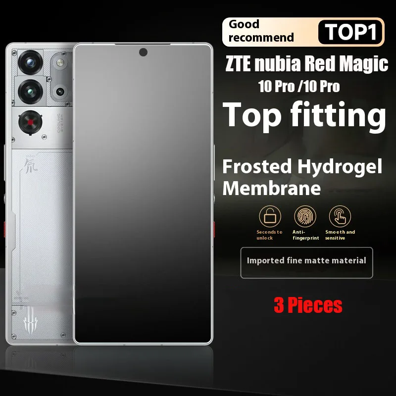 For Red Magic10Pro Matte Anti-Fingerprints Hydrogel Full Cover Soft Screen Protector Film ZTE Nubia Redmagic 10 Pro Plus 10Pro+