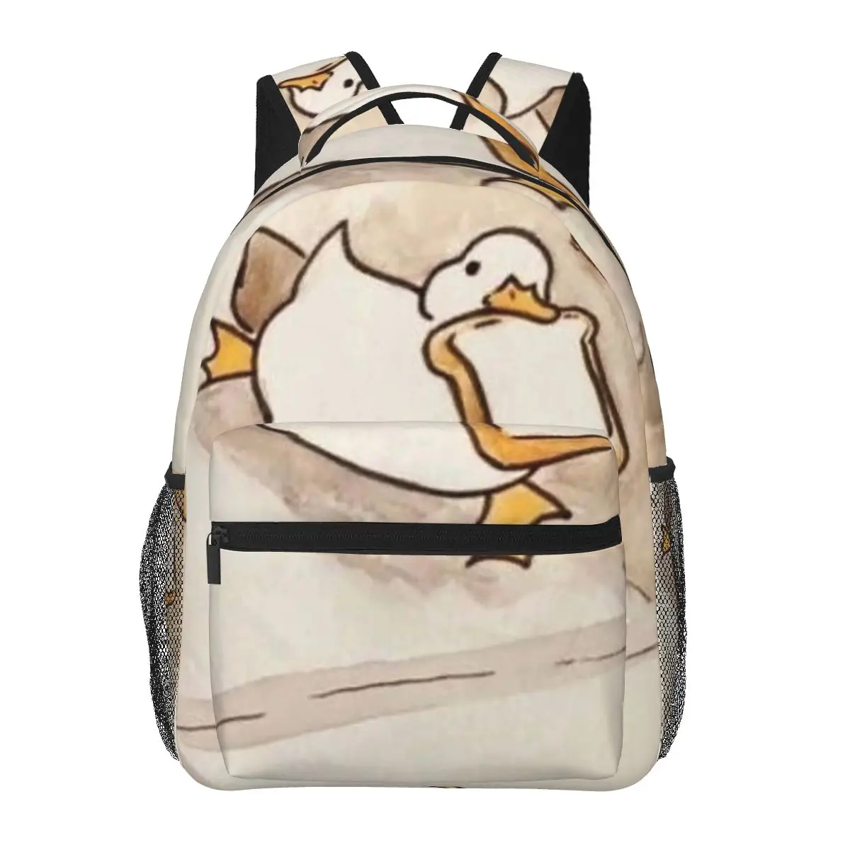 

Duck Bites The Of Bread Slices Student Backpack School Bag Hiking Travel Daypack for Men Women Fashion Bookbag Shoulder Bags