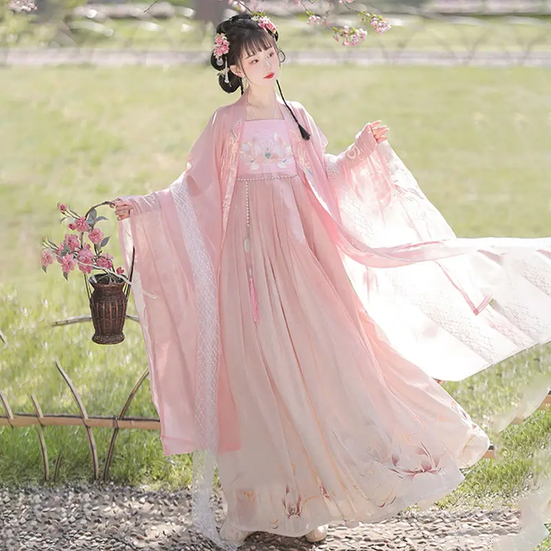 Traditionele Retro Borduurwerk Cosplay Fee Hanfu Dansjurk Oude Chinese Hanfu Jurk Vrouw Tang Dynastie