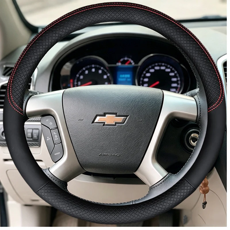 For Chevrolet 2008-2013 Steering Wheel Cover  Silverado 1500 2500 3500 Tahoe 2007-2014 Suburban
