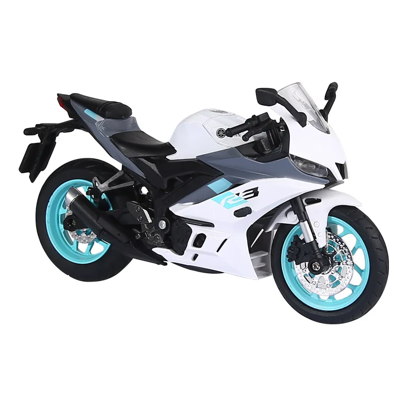 1:12R3 سبيكة نموذج دراجة نارية زخرفة اللعب مجموعة قطرة بالجملة #4