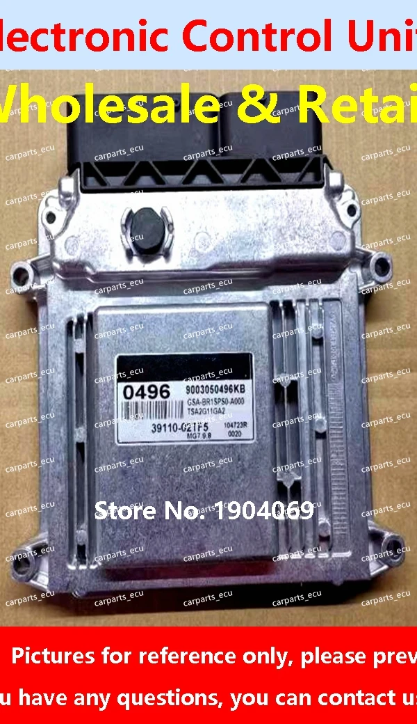 39110-02TF5 0496 ECU 39110-26BG5 BG5/39121-2B020 841 لشركة هيونداي إلنترا محرك السيارة مجلس الكمبيوتر/MG7.9.8 39101-26AA7 K56