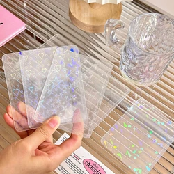 10Pcs 3inch Photocard Toploader Love Heart Star Photo Sleeves Idol Photo Cards Protective Case Clear Anti-scratch Card Holder