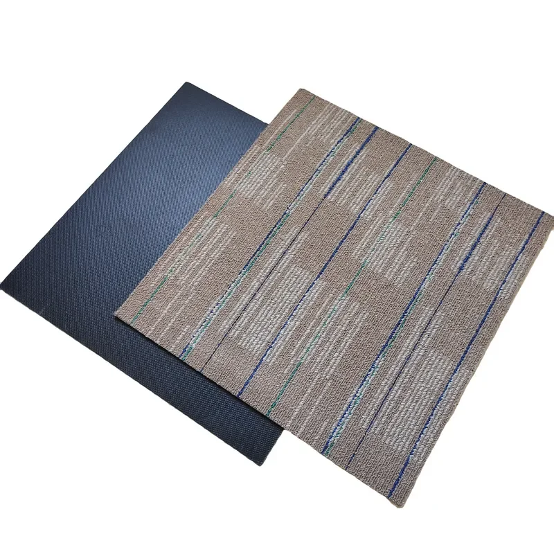 50x50cm Nylon Carpet Tiles for Office Commercial Flooring Durable PP Square Rug Modular Interlocking Floor Covering Mat
