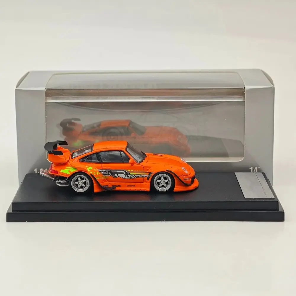 

SW 1/64 Scale for 993 Low tail Orange Speed and Furious Diecast Metal Car Miniature Collection Toy Vehicle Models