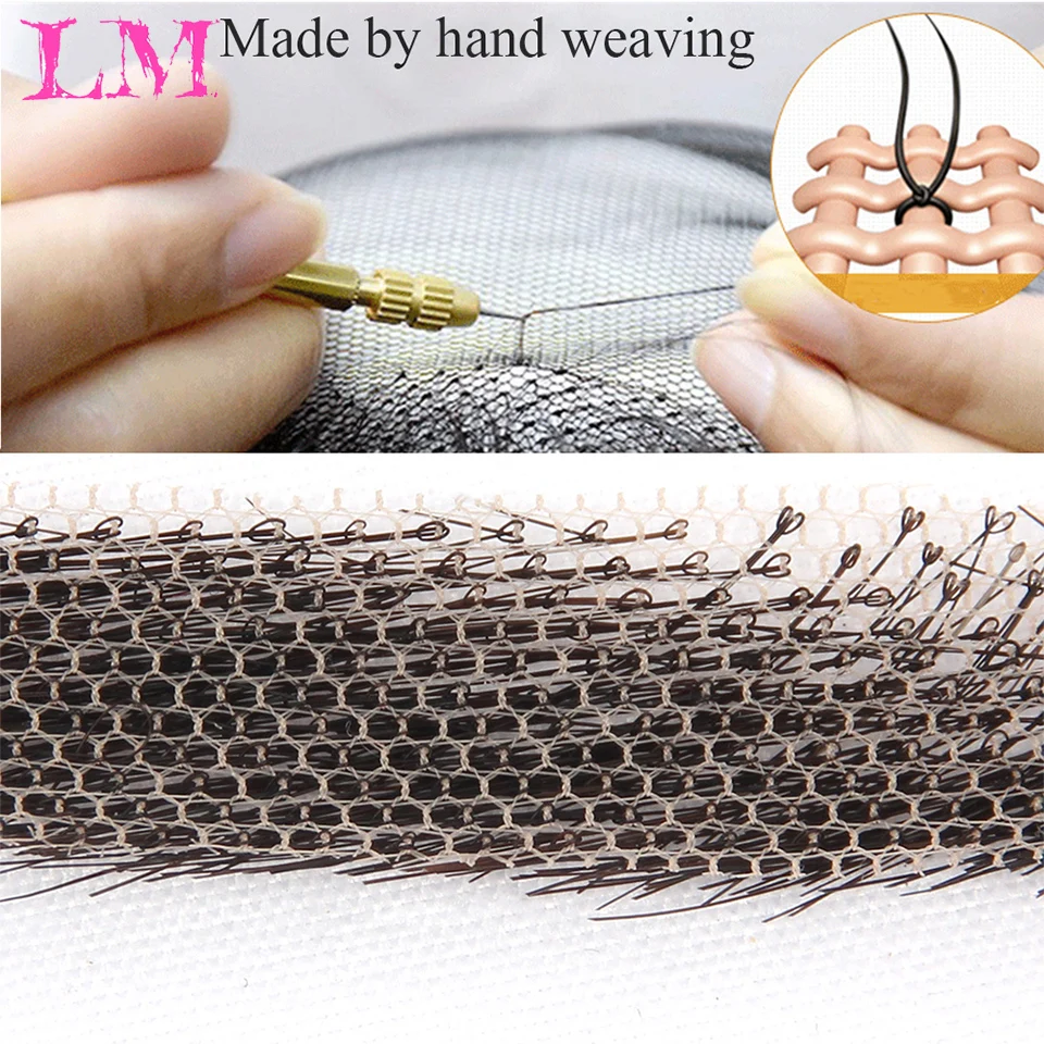 LiangMo Fake Eyebow Women Or Man Hair Brazilian Hair invisible Handmade Fake Eyebrows Hand Tied False Eyebrows