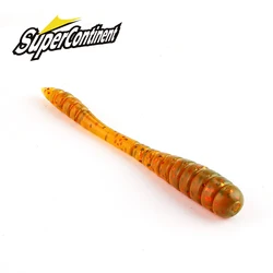 Supercontinent yumuşak yem yeni tipsy balık 3cm/50 adet 5cm/14 adet balıkçılık lures batan tremor yem yumuşak balıkçılık cazibesi balık solucanlar cazibesi