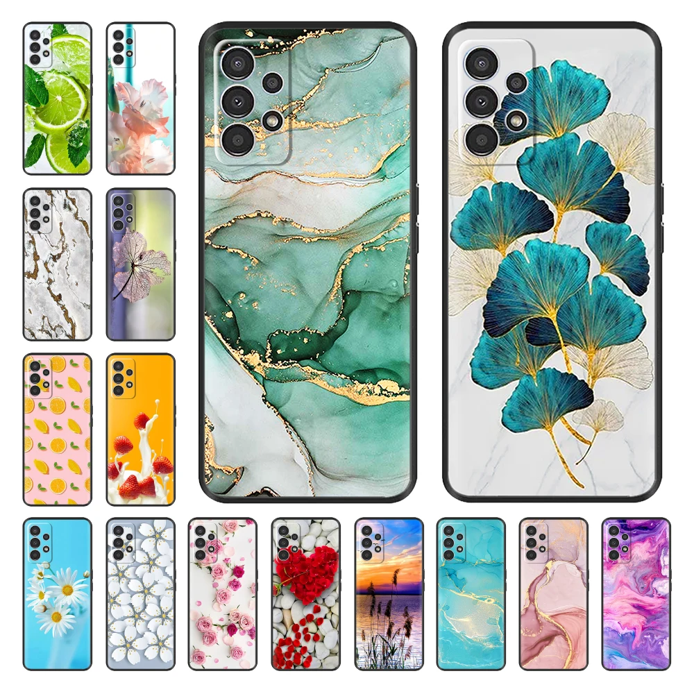 Phone Case For Samsung Galaxy A72 A32 A52 Case Cute Soft Silicone TPU Back Cases For Samsung A32 A52 A72 4G 5G Bumper Fundas