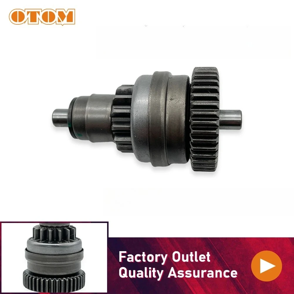 OTOM Motorcycle Accessories Starter Bendix Clutch Gear Drive Gear For KOSHINE 250 300 320 2T Water-Cooled Engine Parts Dirt Bike