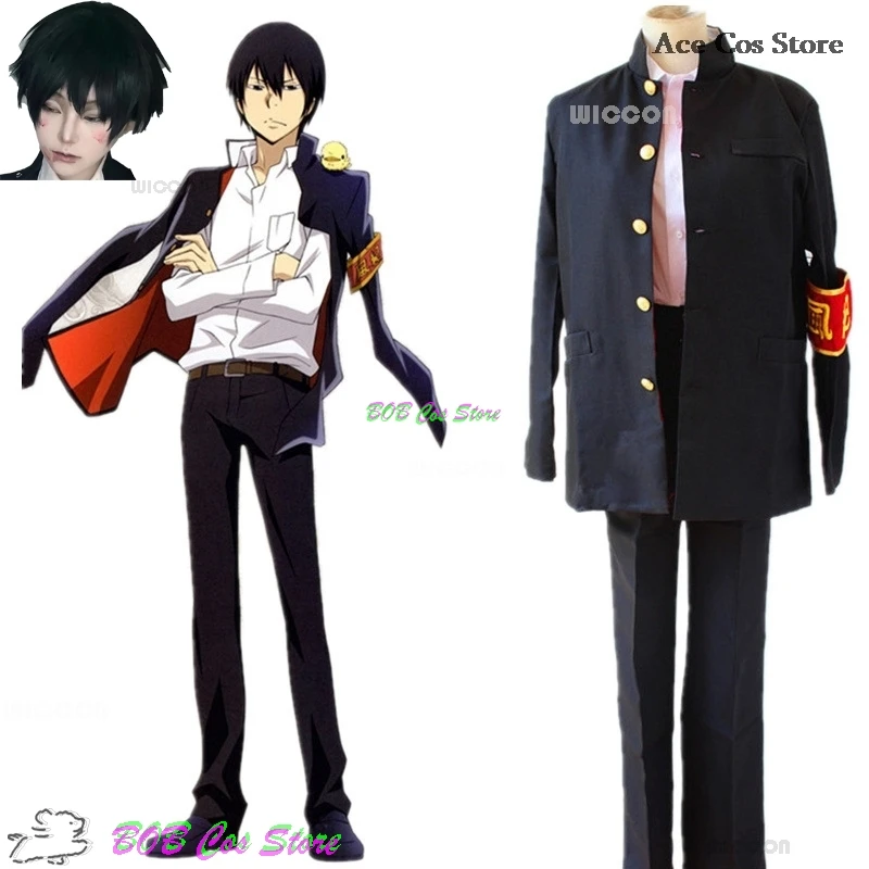 Anime HITMAN REBORN Hibari Cosplay Kyoya Hibari Cosplay Costume Wig Cute Halloween Party Men Women Uniforms Retro Clothes