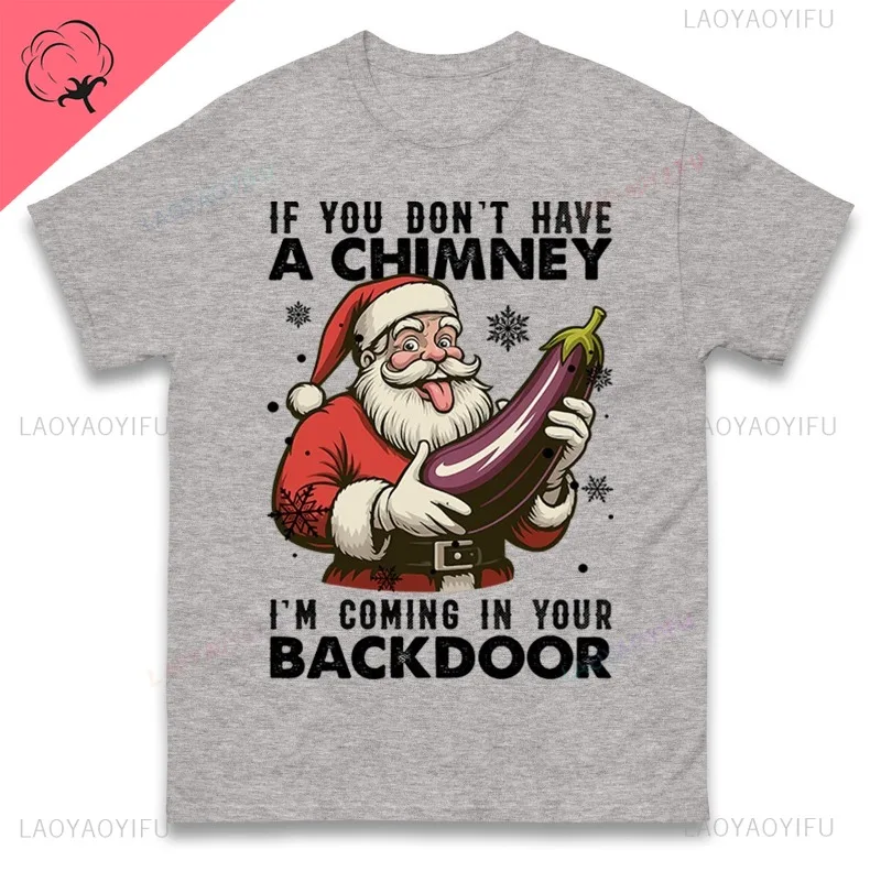 إذا لم يكن لدي مدخنة، قادم في بابك الخلفي، تي شيرت مضحك لعيد الميلاد، تي شيرت رجالي من اختيار محترف #2