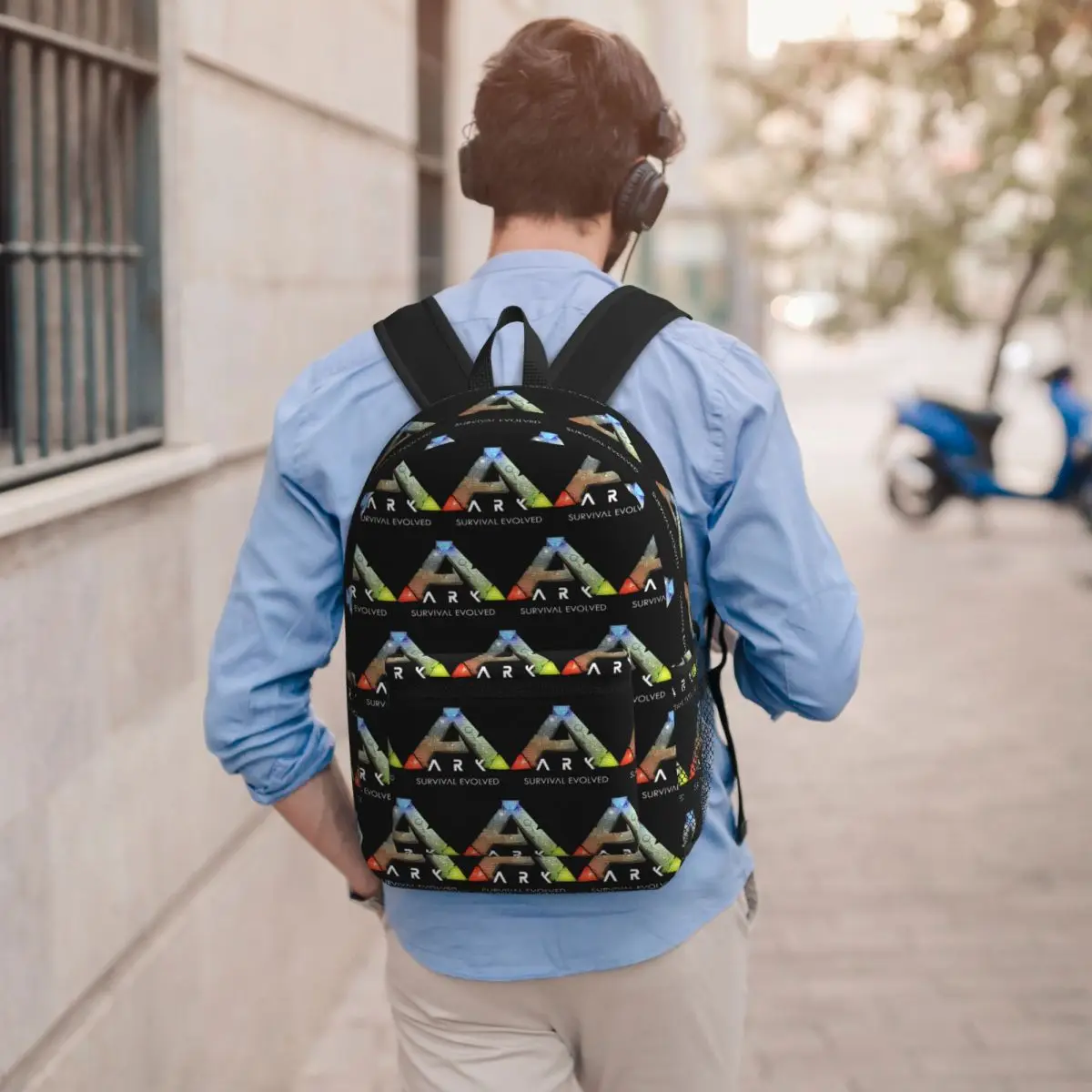 Sac à dos noir Ark Survival Evolved pour garçons et filles, sac d'école pour enfants, sacs à bandoulière pour ordinateur portable pour hommes et femmes