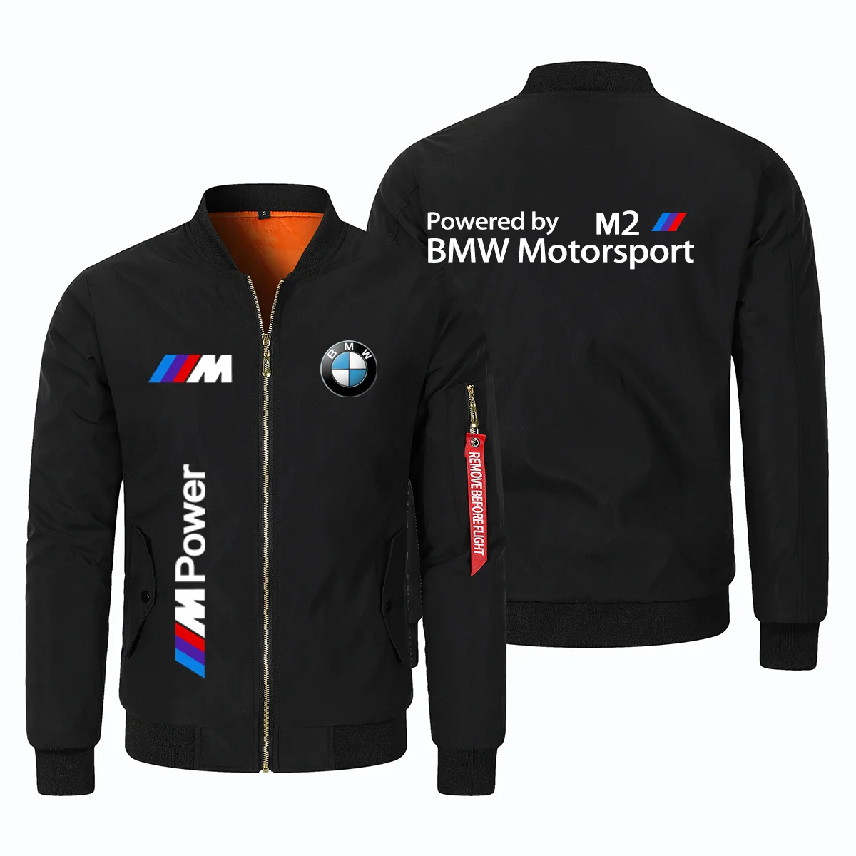 BMW Apparel-Chaqueta para hombre, chaqueta con estampado Simple de BMW, chaqueta de ciclismo para motocicleta, chaqueta cálida gruesa informal para BMW, 2025