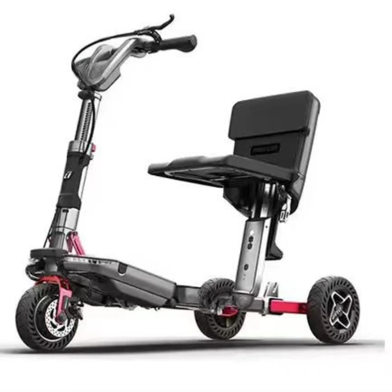 

Intelligent electric tricycle old man walking one-button remote control folding battery car