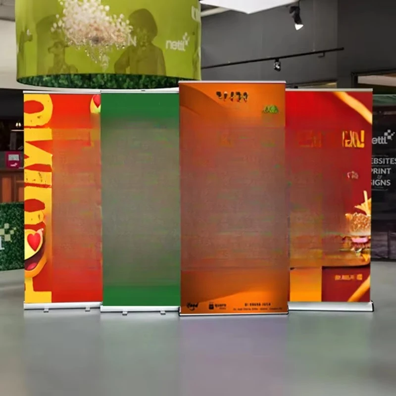 Roll-up Stand Display Roll-up Advertising Banner Stand Pull-up Banner Aluminum Retractable Roll-up Banner Stand