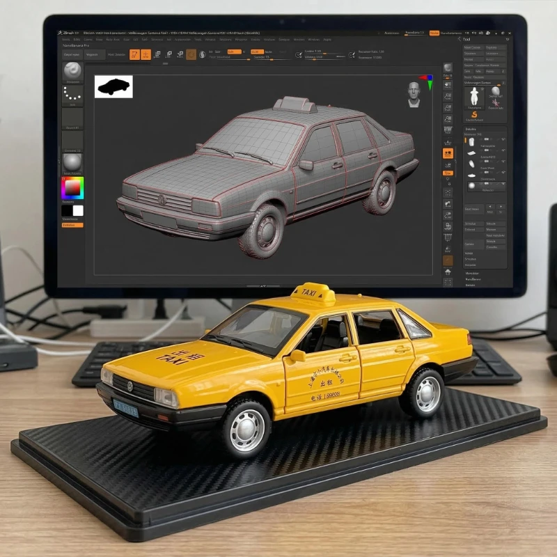 

Модель автомобиля Santana Taxi из сплава, масштаб 1:32, с функцией отката, звуковыми и световыми эффектами, игрушечная машинка, декоративное украшение для детской комнаты.