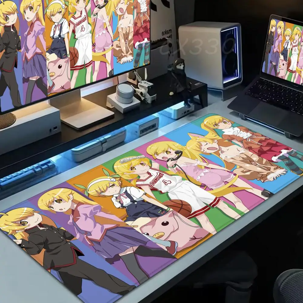 

Oshino Shinobu Monogatari Series Mouse Pad Large Computer Mousepad Office 1000x500mm XXL Pc Non-slip Rubber Keyboard Deskmat