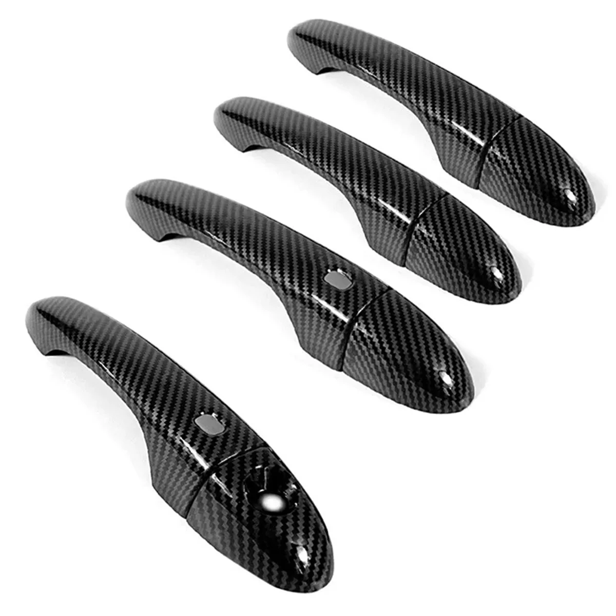 4pcs Carbon Fiber Door Handle Cover Trim for Maserati Ghibli Sedan Trofeo Smart Door Handle Car Accessories