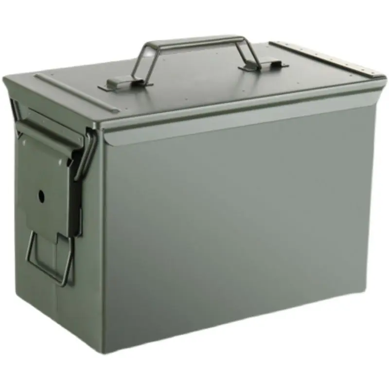 Metal Iron Box Toolbox Lock Buckle Aviation Model Lithium Battery Explosion-Proof Box Sealed Box Ammunition Box