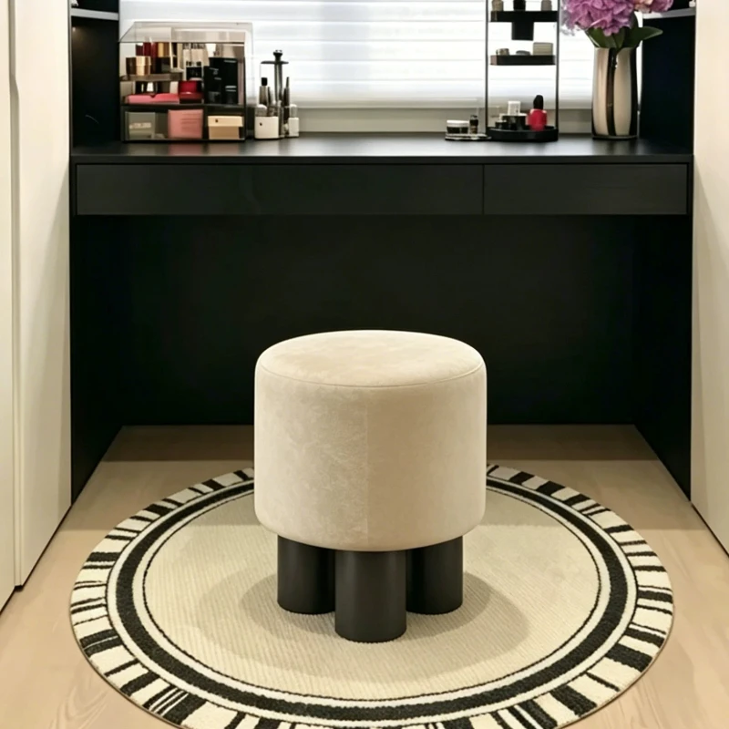 Wooden Dressing Vanity Stool Office Low Bar Cheap Vanity Stool Makeup Weird Taburete Tocador Maquillaje Girls Bedroom Furniture