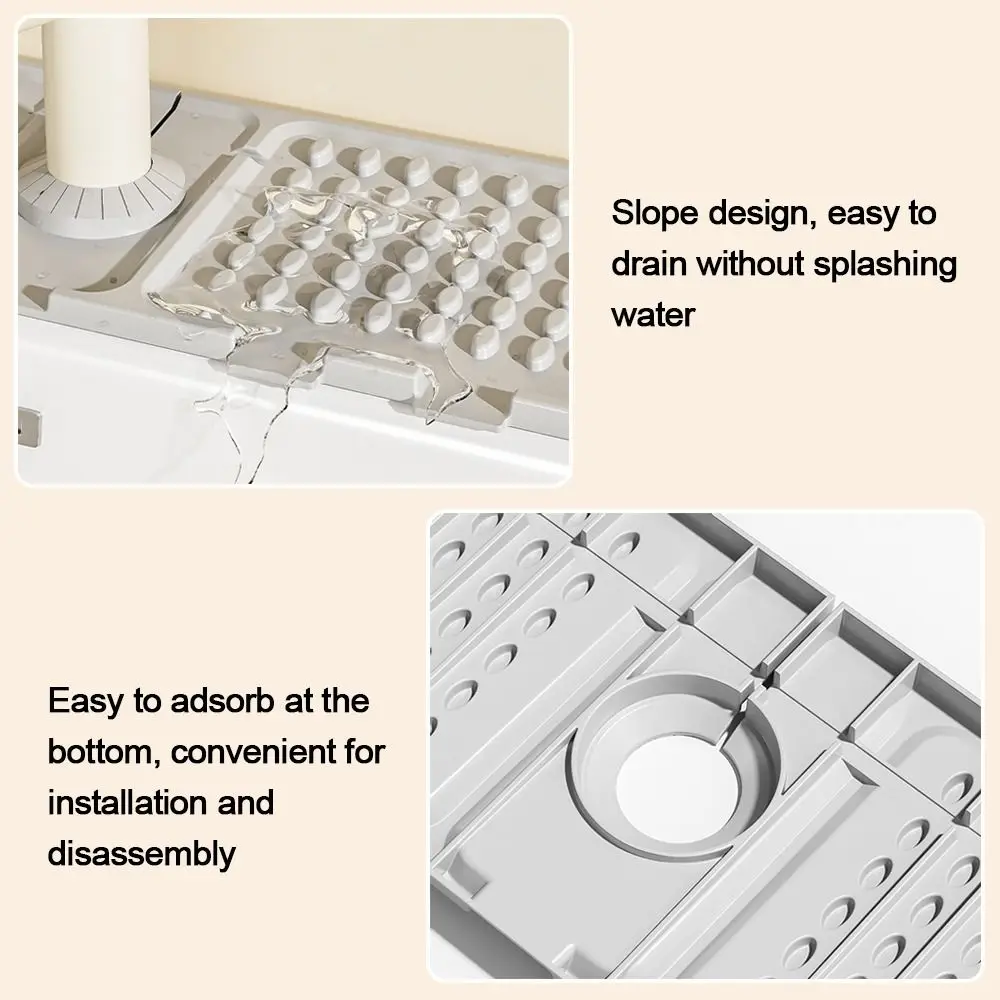 

Силиконовый коврик для слива смесителя, нескользящие коврики для раковины, многофункциональная защита для столешницы, принадлежности для кухни и ванной комнаты