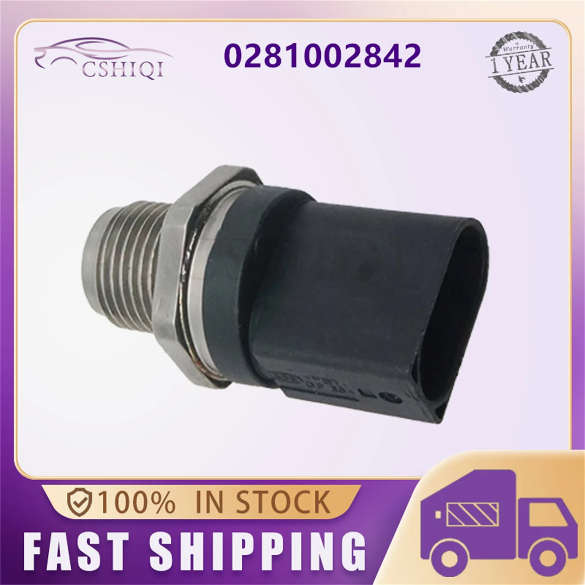 

0281002842 Fuel Injection Pressure Sensor For Mercedes-Benz W211 E320 E350 ML320 GL320 R320 Dodge Freightliner Sprinter 2500