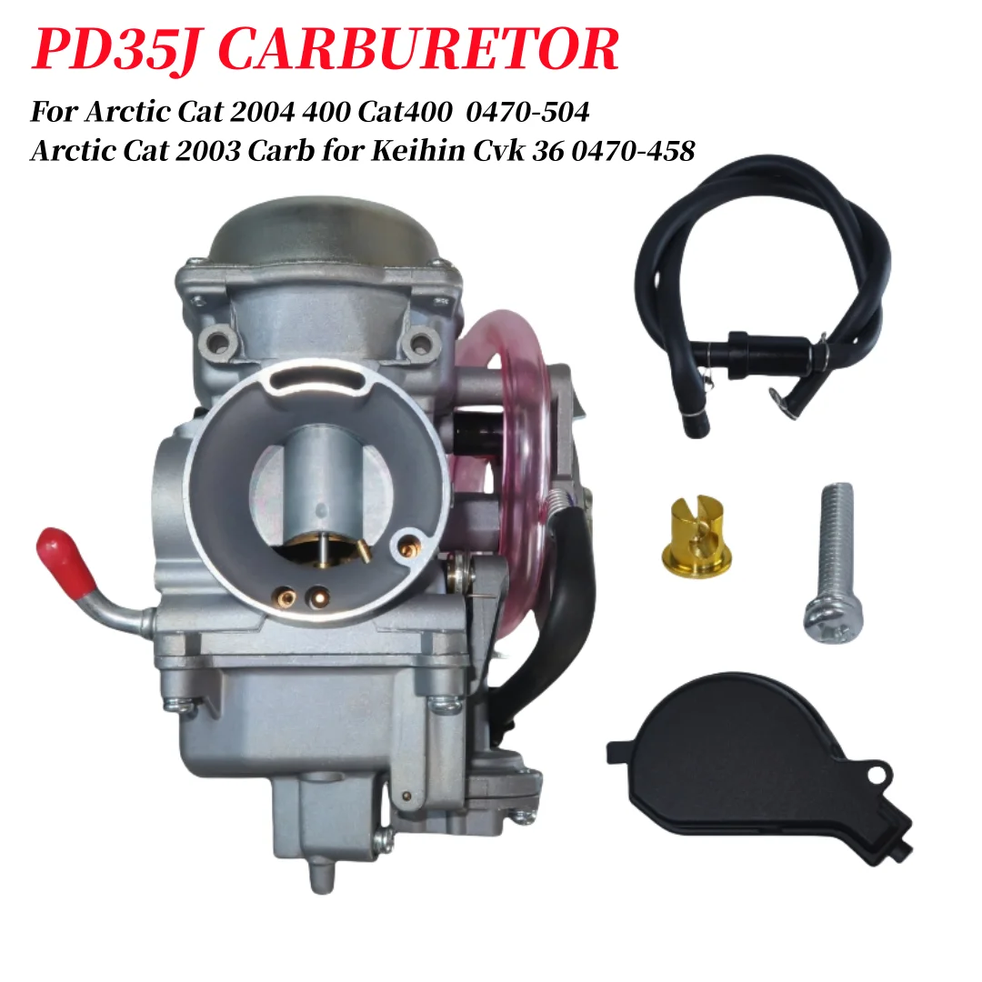 

‎PD35J 0470-504 Arctic Cat Carburetor 2004 400 Arctic Cat 2003 Carb Keihin Cvk 36 0470-458 Cat400 Automatic & Manual Carb