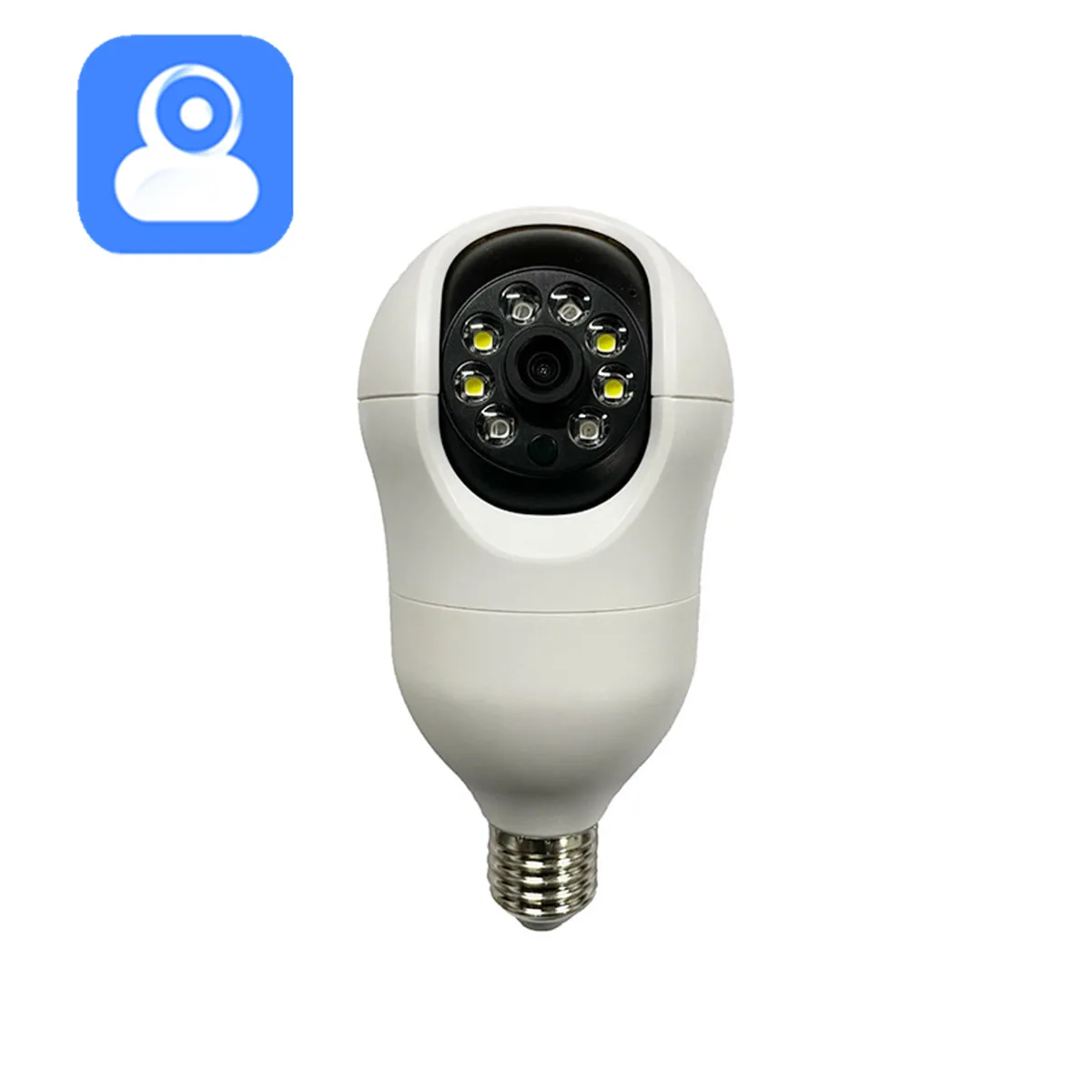 

2MP 1080P YiLot/Tuya APP Full Color E27 Lamp Holder PTZ IP Dome Camera AI Humanoid Detection Home Security CCTV Baby Monitor