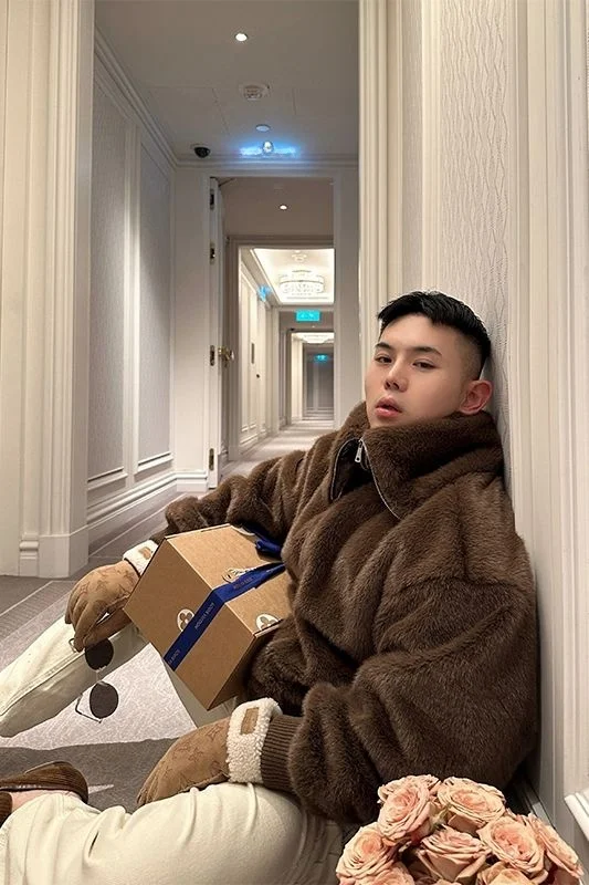 

Мужская куртка-жакет в американском ретро-стиле из искусственного меха, теплая, свободного кроя, с воротником, хлопковая, с длинными рукавами, однотонная