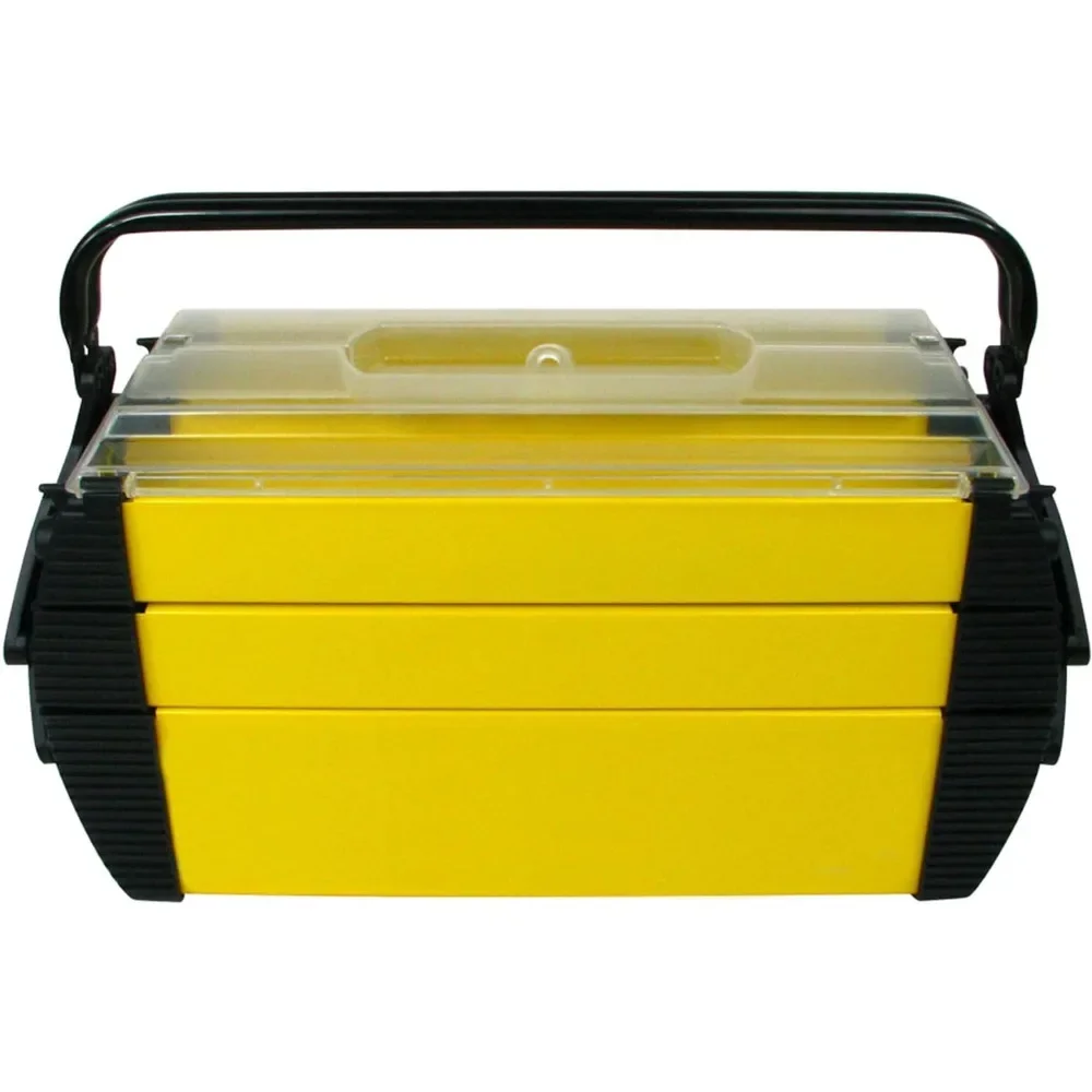 

Storage Compartments for Tools, Toolbox for Mechanics, Crafting Supplies or Tackle, Cantilever Toolbox, Parts Packaging