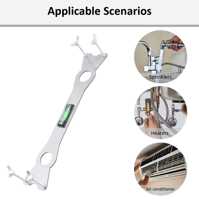 Shower Wrench Tool Multifunctional Wrench Self-Leveling Curved Wrench Bathroom Repair Wrench Tool