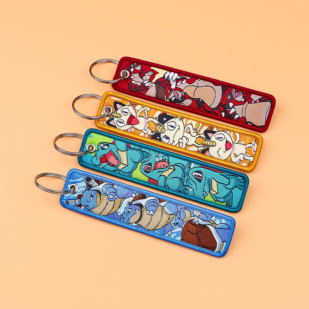 HEISSER VERKAUF Pokémon Anime Monster Schlüsselanhänger für Autos, Rucksäcke, Schlüsselhalter, bestickte Schlüsselringe, Schlüsselanhänger, Jet-Tags, Zubehör, Geschenk, 1 Stück – Detail 4