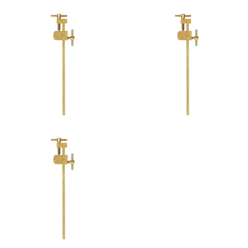 AC88-3X Woodworking Wood Clamp, Brass Parallel Clamp Fast Fixed Clip Auxiliary Fixture Splicing Board Positioning Panel 24Cm