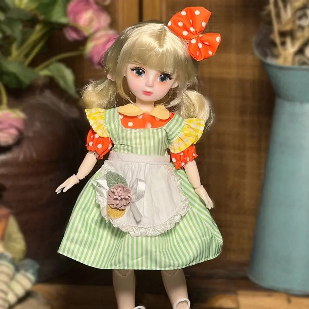 1/6 SD Dolls BJD Doll with Wig Makeup Pretty Design DIY Toys with Clothes Shoes 30cm Ball Jointed Doll for Girls Kids Children