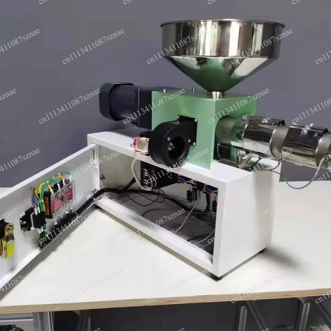 Benchtop Miniature SJ25 Tube Extruder for Fusion Beads, Laboratory Grade Small Plastic Filament Maker for 3D Printing Silk