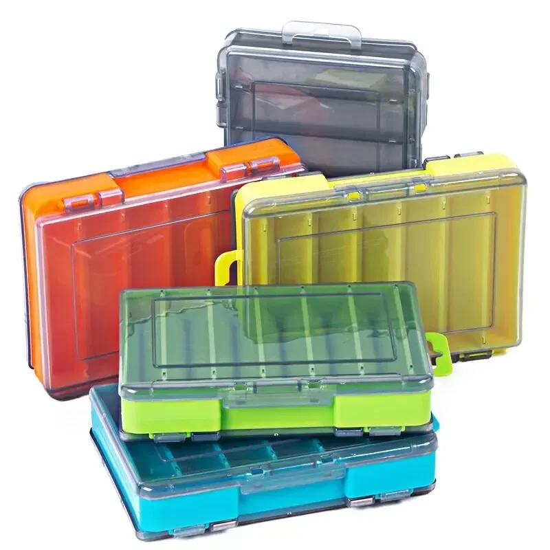 12 Compartments Fishing Box Outdoor Portable Double Sided Lure Bait Organization Multi Functional High Quality Fishing Tool Box