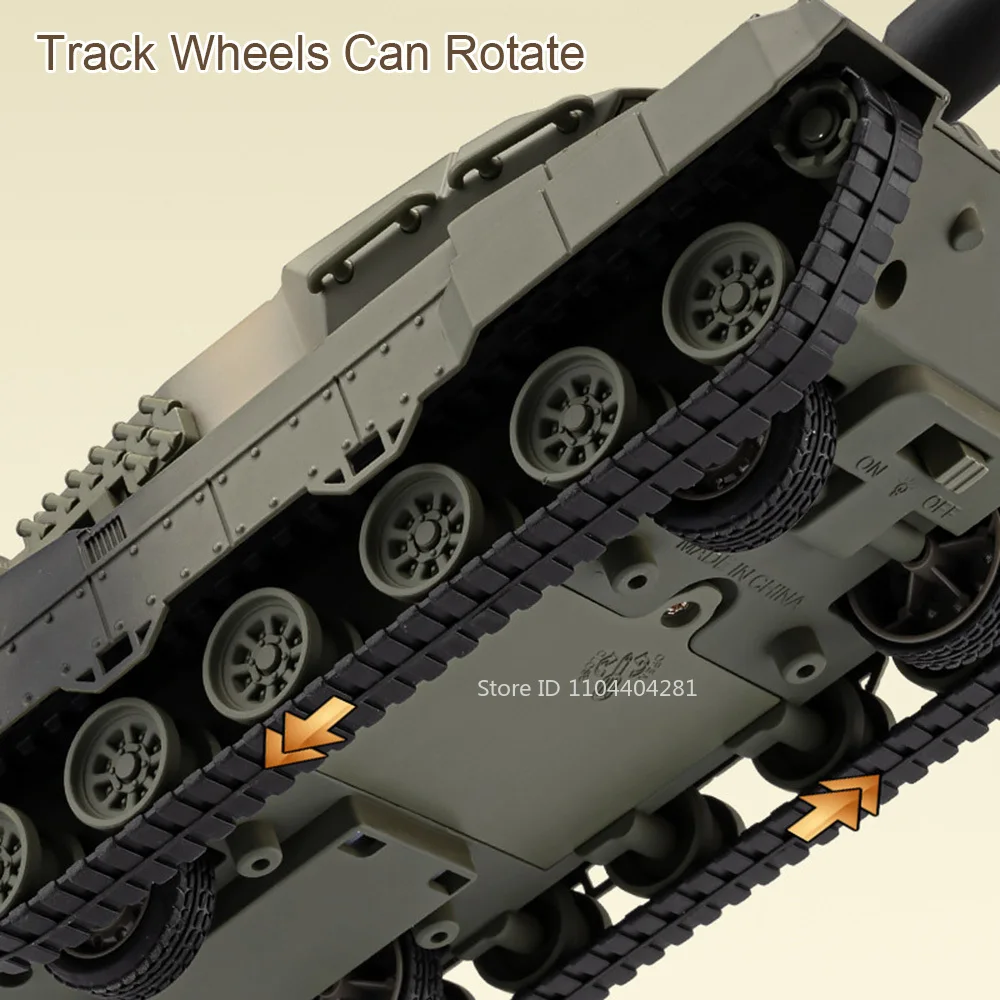 1:36 Leopard 2 Kampfpanzer Modell Zeuge-136 Drohne Legierung Diecast Auto Spielzeug Sound Licht Zurückziehen Fahrzeuge Jungen Geburtstagsgeschenk