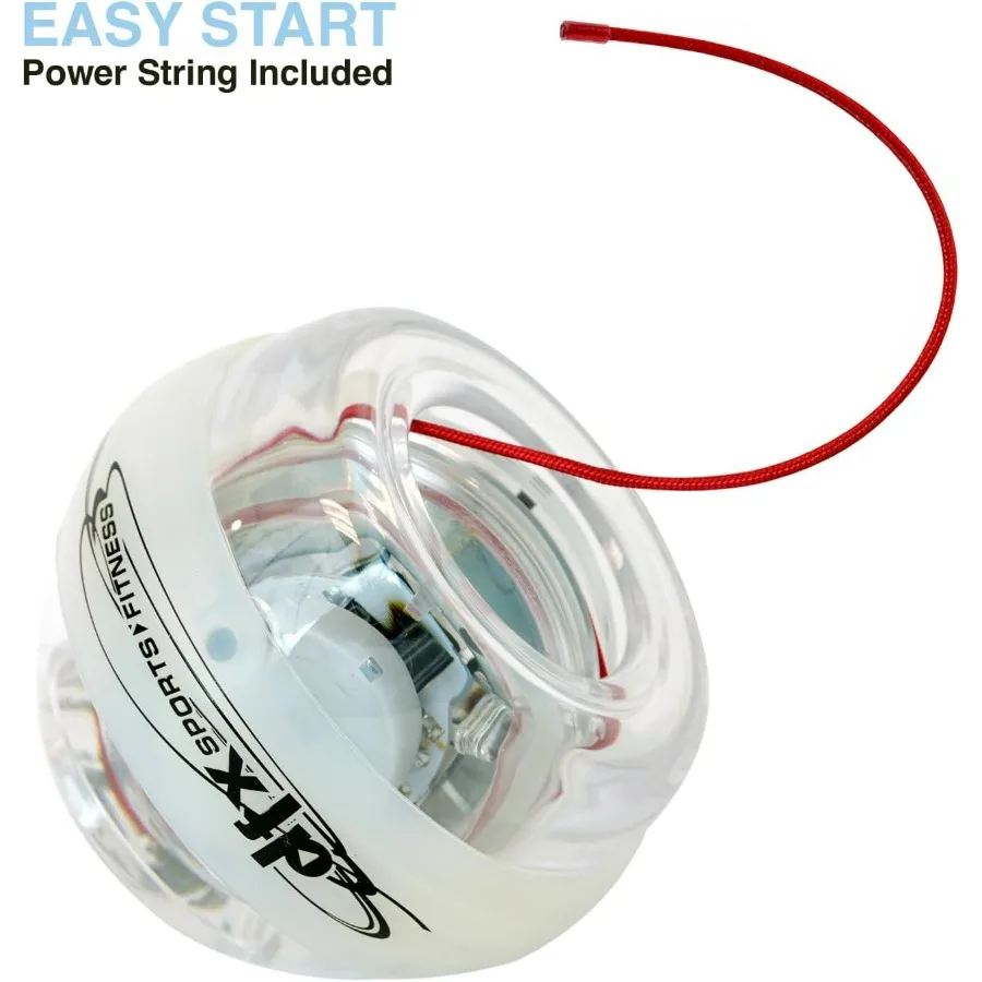 Esercitatore Gyro Platinum Sports & Fitness – Allenatore per la forza del polso e dell'avambraccio illuminato a LED, resistenza dinamica fino a 45 libbre Mano e G