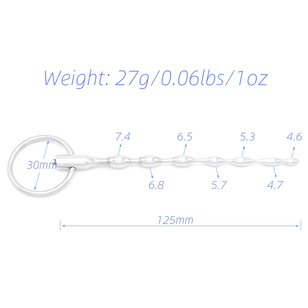 Electro Shock Stimuleren Urethra Dilator Kuisheid Kralen Klinkende Urethrale Katheter Penis Plug Seksproducten Seksspeeltje Voor Mannen