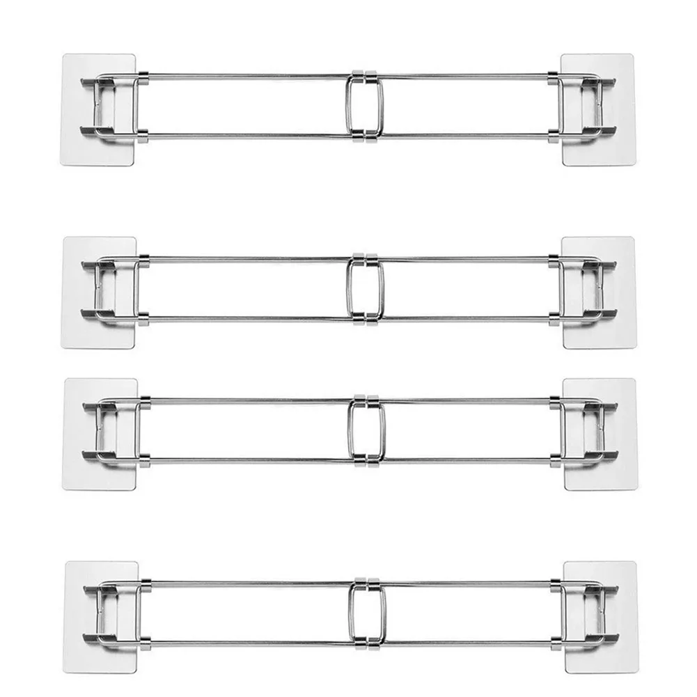 

Accessory Stainless Steel Bars Extended 56.6cmx3.8cm Adjustable Tension Rod Easy Installation Metal Construction