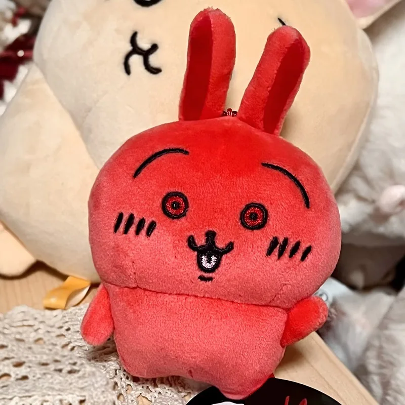 jiyi Usagi Red Face Angry Plush Doll Keychain Pendant Kawaii Japanese Character Stuffed Toy Bag Charm Gift New - view 4