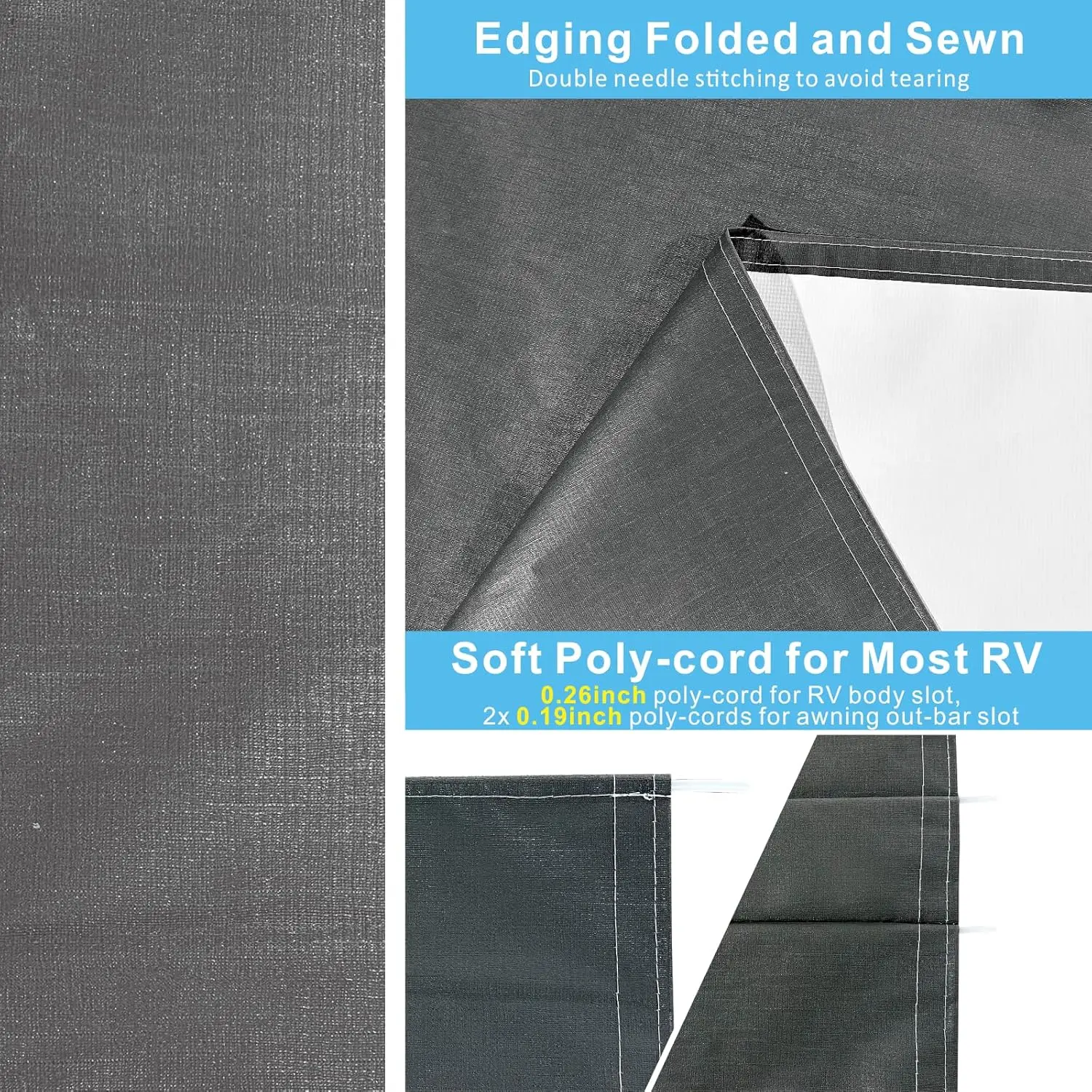 Dulepax Rv Awning Fabric Replacement(14'2