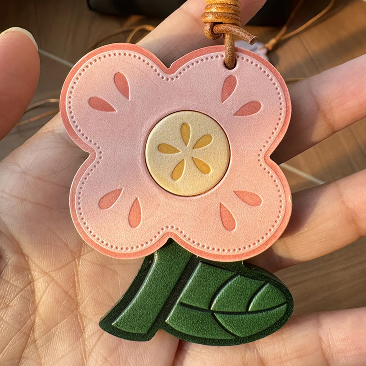Cute Flower Leather Pendant Mini Bag Decorative Sunflower Creative Lovely Small Accessories