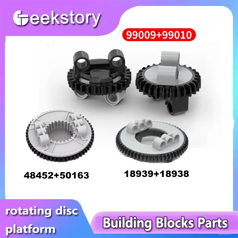 24/60 Gears Rotary Platform Turntable 28 Teeth Small Bottom Top Building Blocks Technical Bricks Parts 99009 99010 50163 48452