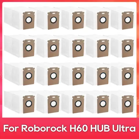 (로보락 H60 허브 울트라) 로봇 청소기 교체용 먼지 봉투 액세서리 부품 (로보락 H60 허브 울트라) 로봇 청소기 교체용 먼지 봉투 액세서리 부품