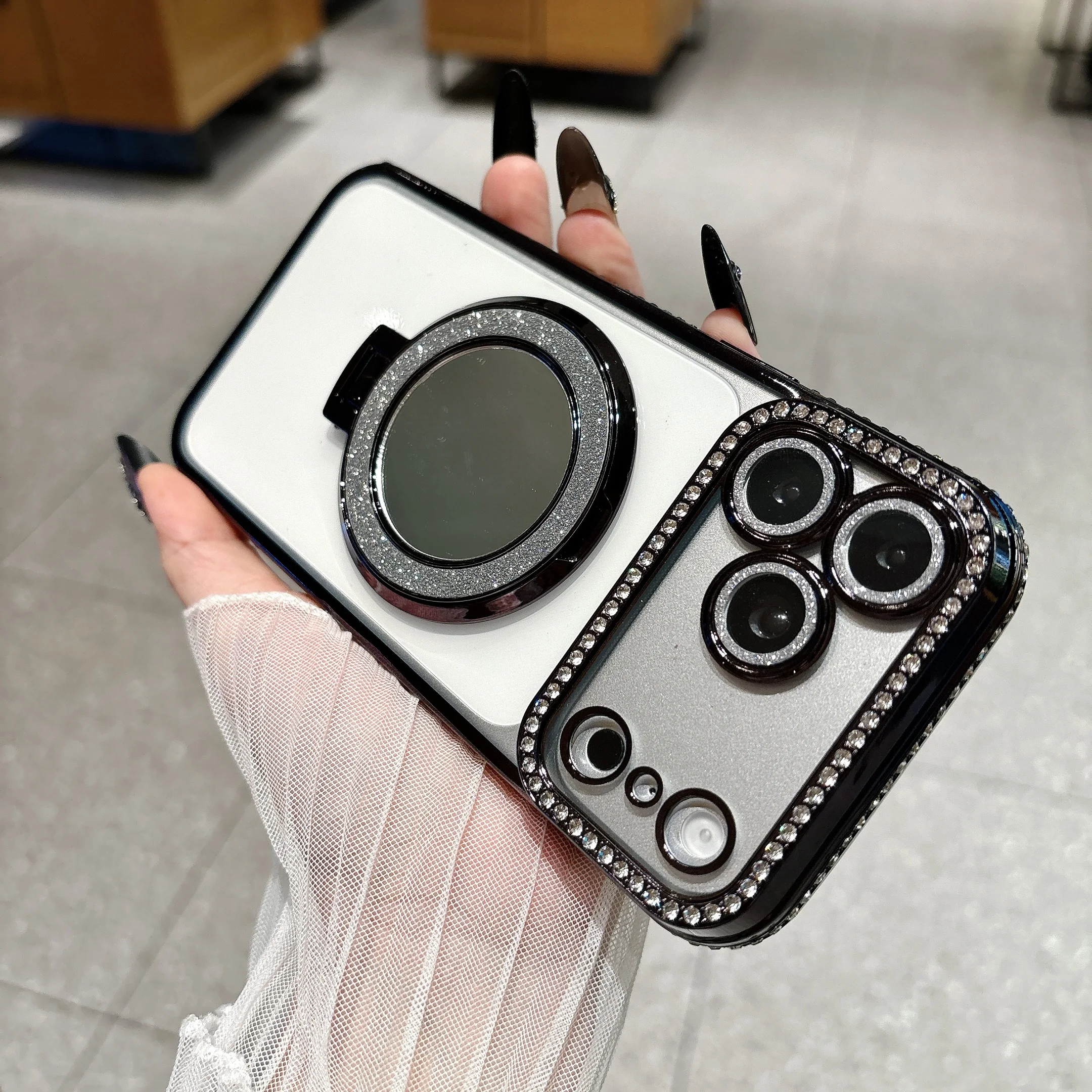 Magnetic Charging Stand - Funda magnética de lujo con soporte