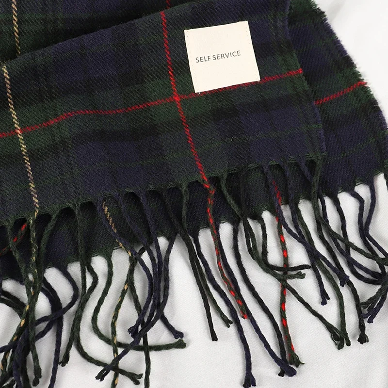 منقوشة الشتاء وشاح المرأة الرقبة رئيس الأوشحة أزياء عارضة الأوشحة الكشمير السيدات شالات ويلتف Bufandas Hombre #3